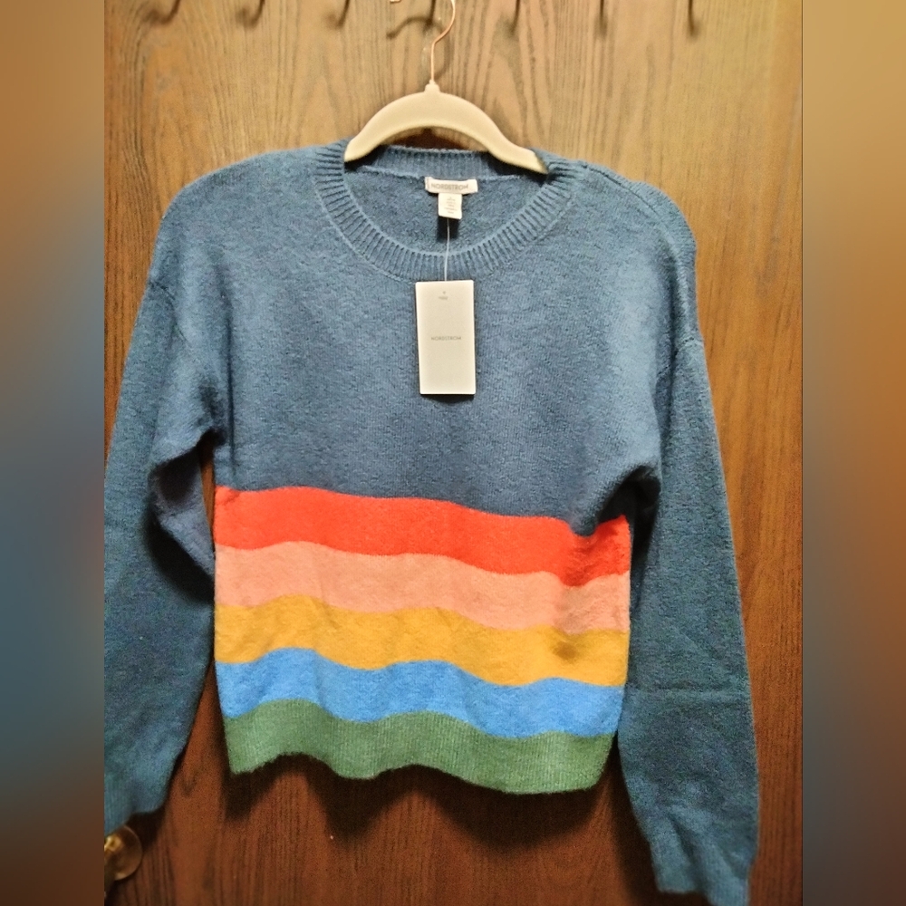 NWT Unisex Nordstrom Stripe Crewneck Sweater